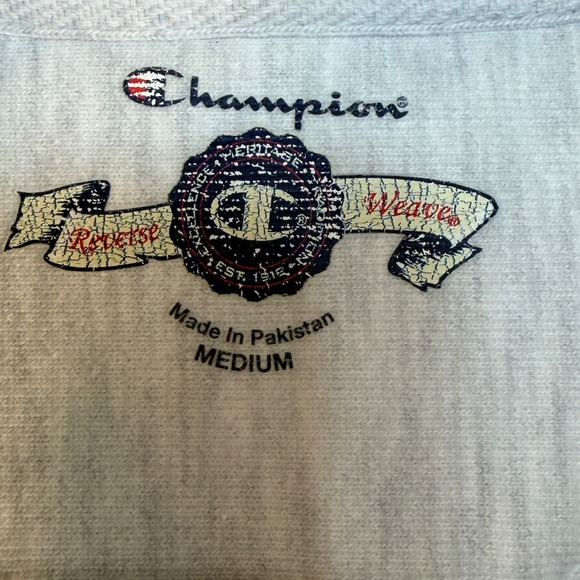 Indiana University Hoosiers NCAA Sweatshirt Gray Champion Reverse Weave Medium - Picture 4 of 6